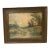 Antique Pastoral Watercolor Painting on Board, Signed Carl Weber For Sale