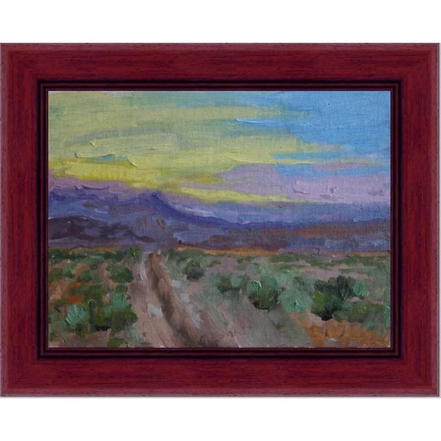 2020s Nevada Desert Sunset Plein Air Oil by L Haas For Sale - Image 5 of 5