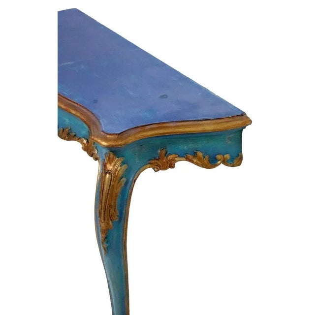 Late 19th Century Antique Victorian Console Table with Mirror, 1890, Set of 2 For Sale - Image 5 of 9