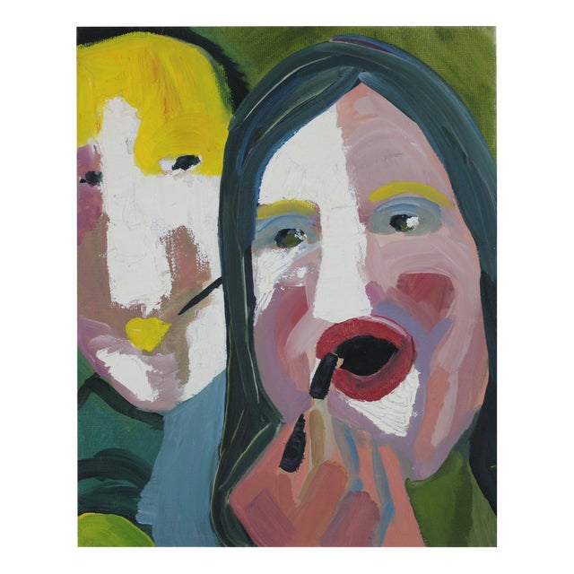 Inés Silvalde, You Can Look, Oil on Canvas, 2018 For Sale