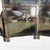 Vintage Chinese Black Lacquer 4-Panel Folding Screen, Hand-Painted Chinoiserie Room Divider For Sale - Image 4 of 10
