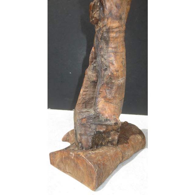Wood Moses Olivewood Carving by Ezra For Sale - Image 7 of 8