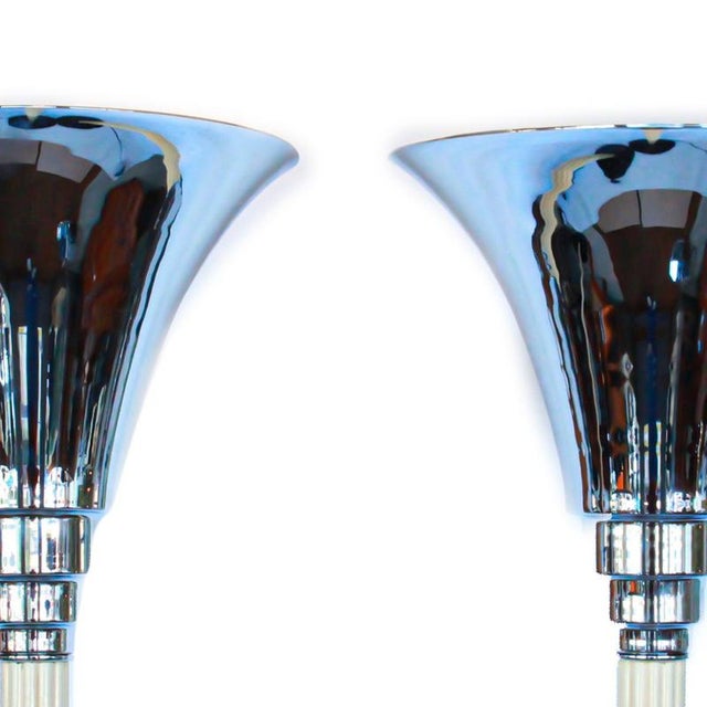 Art Deco Uplighter Lamps, Set of 2 For Sale - Image 3 of 7