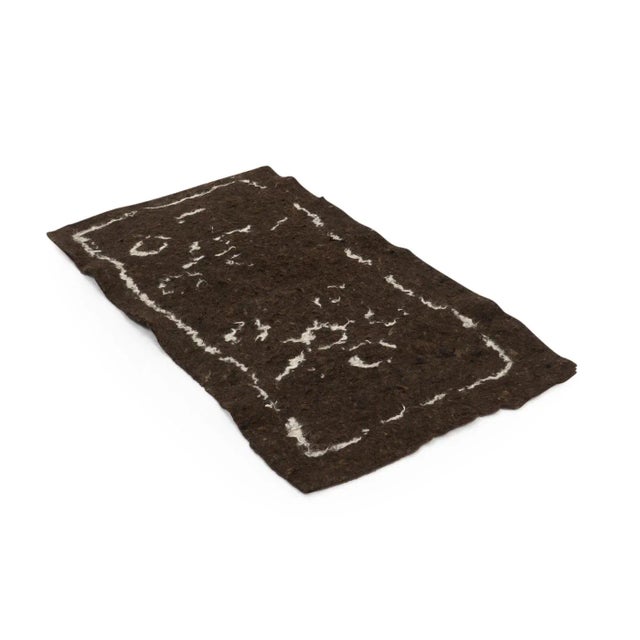 19th Century Woolen Namad Felt Rug, Afghanistan, 1890s For Sale - Image 3 of 9