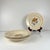 Set of 4 Sarreguemines soup plates with a floral motif, first half of the 20th century Cream and beige tones Dimensions:...
