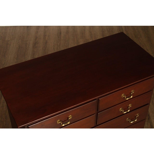 Wood Link Taylor Chippendale Style Mahogany Chest on Chest For Sale - Image 7 of 18