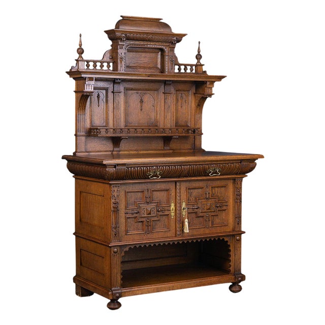 Wilhelminian Pine and Oak Buffet For Sale