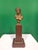 Small Antique French Bronze Bust of Odalisque with Red Marble Base For Sale - Image 3 of 6