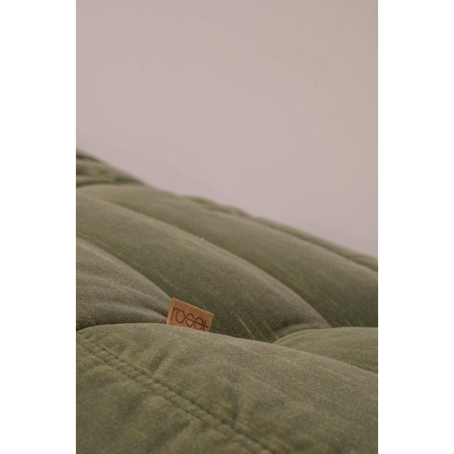 Textile Vintage Togo Three-Seater Sofa in Pierre Frey Velvet by Michel Ducaroy for Ligne Roset For Sale - Image 7 of 13