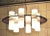 Rosewood &amp; Acrylic Glass Chandelier from Stilux Milano, 1960s For Sale - Image 4 of 10