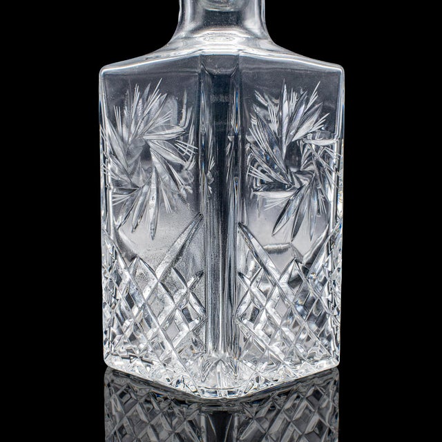 Vintage Whiskey Decanter, English, Cut Glass, Scotch, Brandy, Spirits, c.1975 For Sale - Image 11 of 12