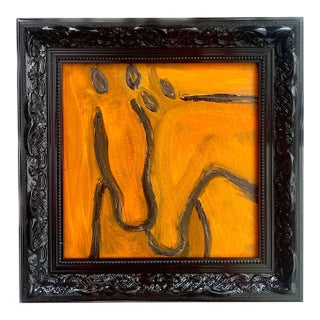 Original Equestrian Oil Painting For Sale