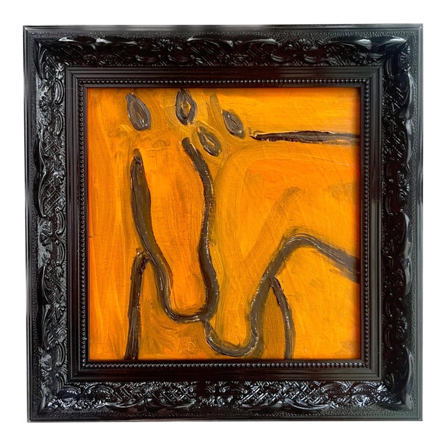 Original Equestrian Oil Painting For Sale