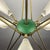 Beige Mid-Century Modern Metal Chandelier from Stilnovo, 1970s For Sale - Image 8 of 18