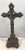 Italian Gorgeous Free Standing Pewter Crucifix For Sale - Image 3 of 10