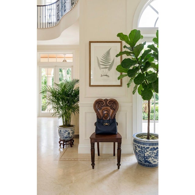 Antique Neoclassical Style Carved Hall Chair With Shield Motif For Sale - Image 10 of 10