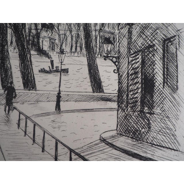 Robert Louis Antral, L’hotel De Ville, 1937, Original Etching For Sale - Image 3 of 7