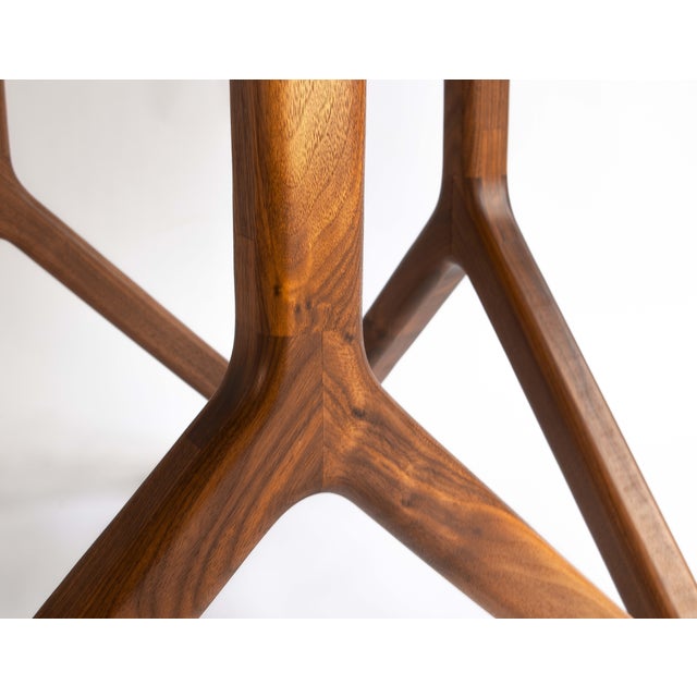 Burnt Umber Walnut Dining Table For Sale - Image 8 of 11
