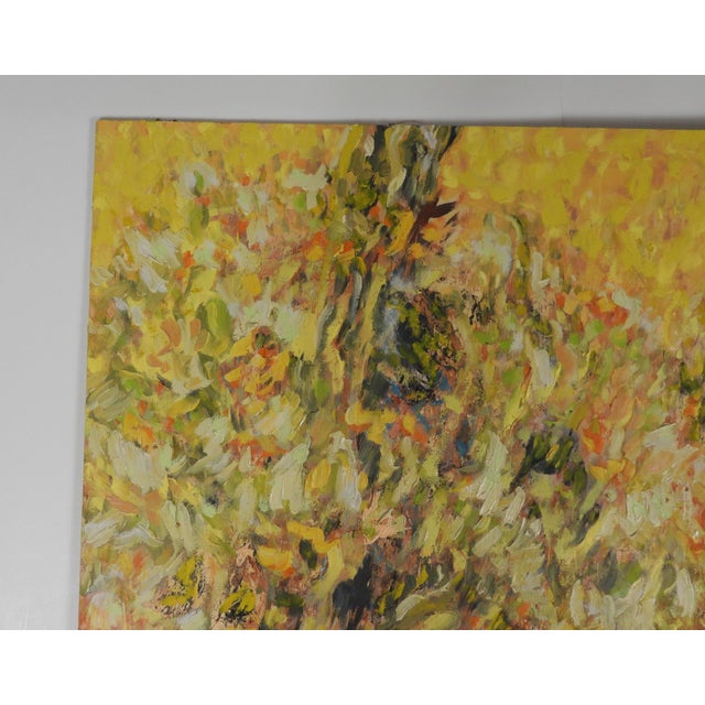 Contemporary Contemporary Expressionist Yellow Tree Landscape Painting For Sale - Image 3 of 6