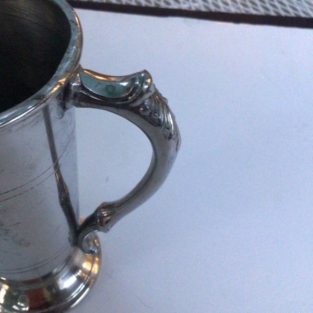 1973 “Sacramento Orchid Society, Best Phalaenops” English Pewter Tankard Trophy by Leonard Eales Sheffield England For Sale - Image 11 of 12