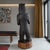 Wood Life Size 6 Foot Handcrafted Wood Carved Black Bear Sculpture For Sale - Image 7 of 16