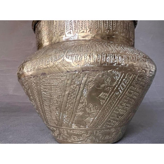 Late 19th Century Brass Flowerpot, Egypt, 1890s For Sale - Image 11 of 14