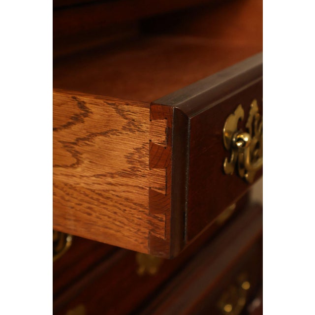 Jasper Cabinet Queen Anne Style Cherry Secretary Desk For Sale - Image 10 of 18