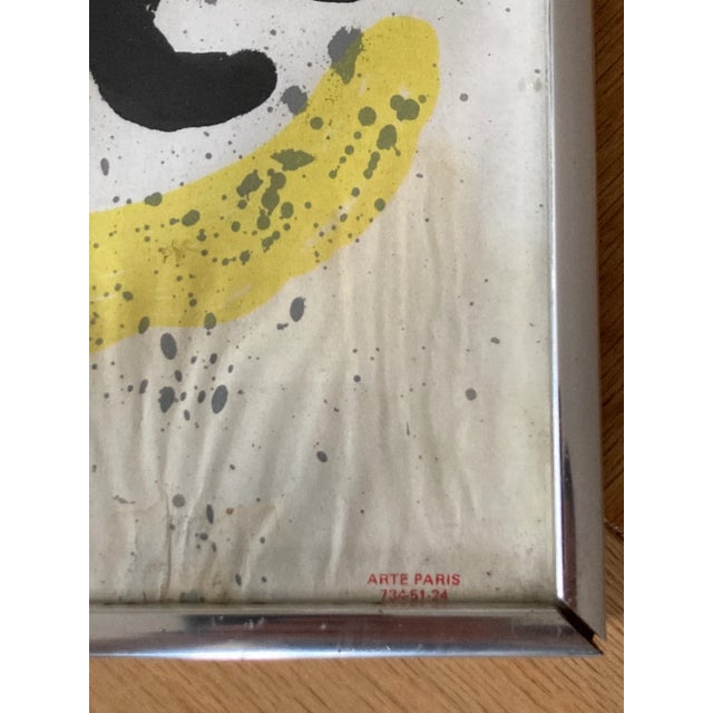 Black Joan Miro 1970s Galerie Maeght Poster "Sculptures" Vintage Framed For Sale - Image 8 of 13