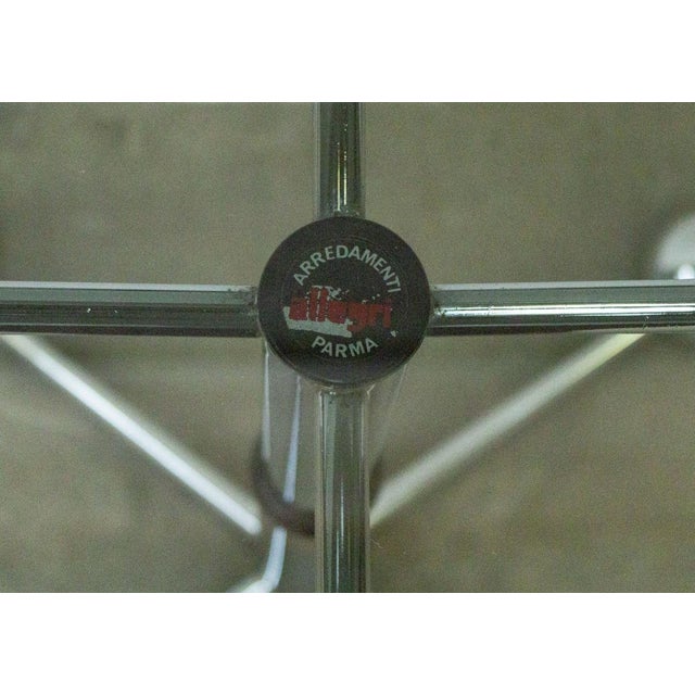 Vintage Coffee Table in Steel and Smoked Glass by Allegri Parma, 1970s For Sale - Image 10 of 13