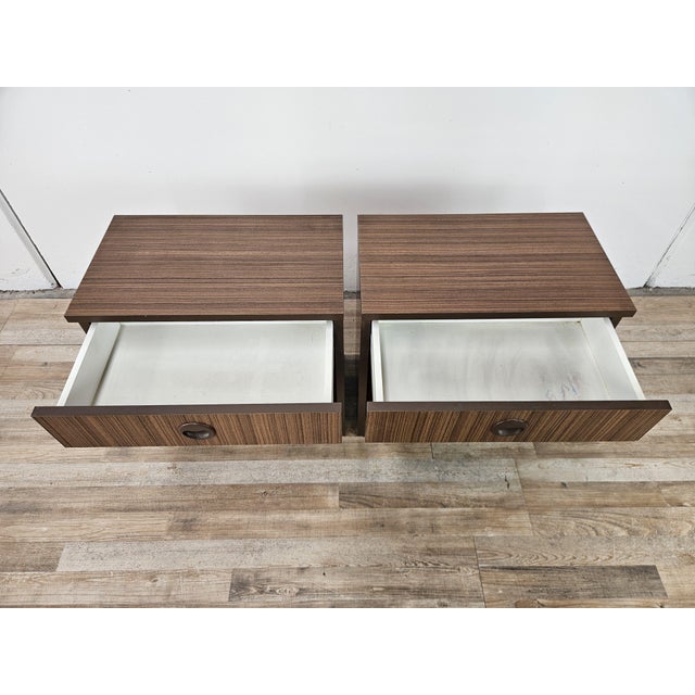Linear and Compact Bedside Tables, 1960, Set of 2 For Sale - Image 10 of 18