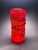 Murano Murano Handblown Fire Red Glass Vase – Organic Cylindrical Form, Sculptural Statement Piece For Sale - Image 4 of 5