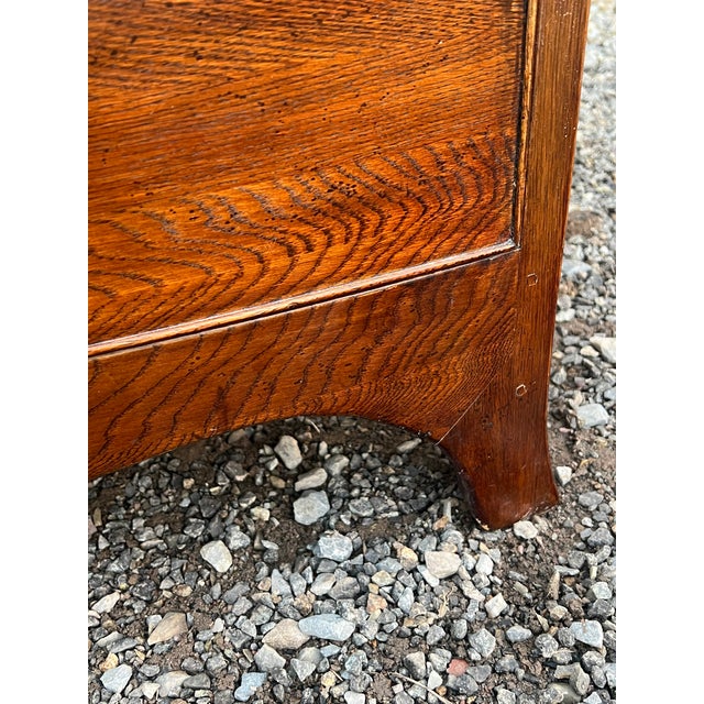 English Regency Bowfront Linen Press Armoire Chairish