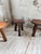 Brutalist Oak Tripod Stools, 1960s, Set of 4 For Sale - Image 6 of 18