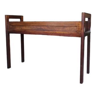 1960s Swedish Teak Planter Stand With Metal Tray For Sale