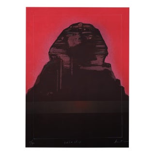 Claude Hastaire, Egypt, The Pink Sphinx, Lithograph For Sale