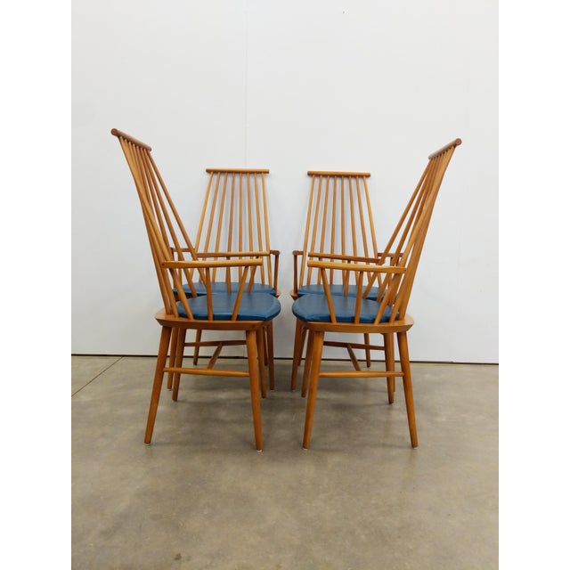 1960s Set of 4 Vintage Danish Modern Armchairs For Sale - Image 5 of 8