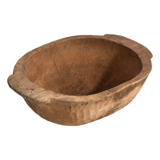 Large Antique Primitive Style Bowl, 1900 For Sale