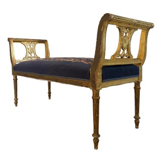 Chippendale Scissor Bench, 1920s For Sale