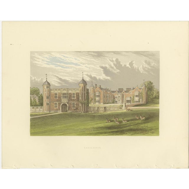 Victorian Country House Views, 1850, Set of 6 For Sale - Image 4 of 9