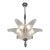 French Art Deco Pendant Light Chandelier by Hanots 1930 France For Sale