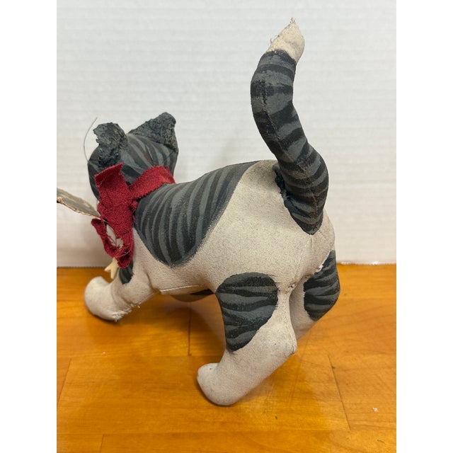 1980s Vintage Handmade Barnyard Cat by Fergie Lightfoot For Sale - Image 5 of 10