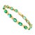 23 Carat Natural Emerald Cocktail Tennis Bracelet 14 Karat Yellow Gold For Sale - Image 15 of 18