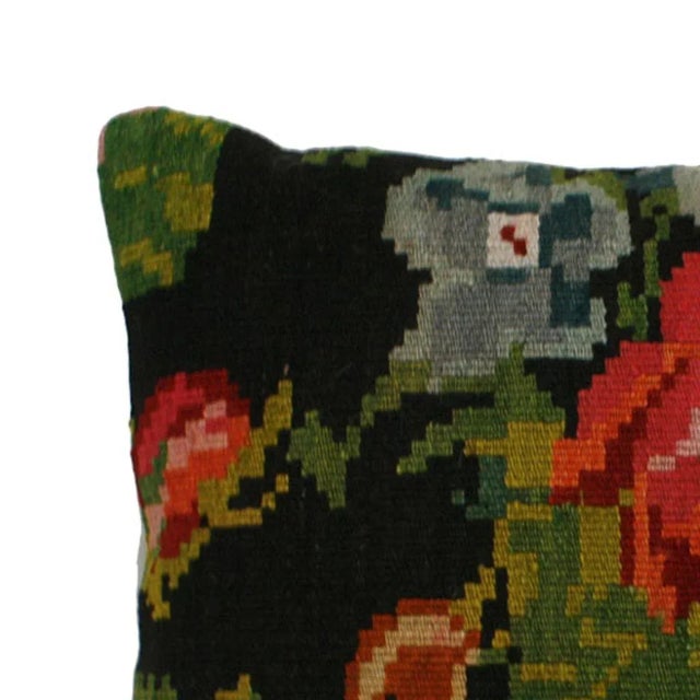 Mid-Century Modern Mid Century Spanish Square Pattern Wool Scatter Cushions, Set of 2 For Sale - Image 3 of 6