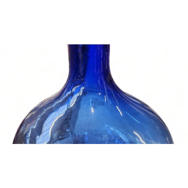 Contemporary 100 Recycled Large Blue Glass Vase by Vidrios San Miguel