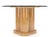 Wood Cerused Oak Triple Cylinder Base 52" Round Glass Top Dining Conference Table For Sale - Image 7 of 12