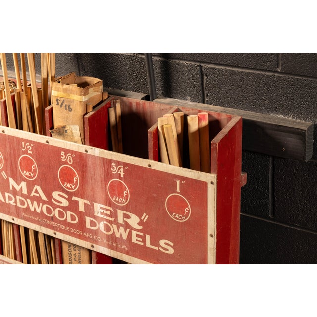 Vintage "Master Dowels" Point-of-Sale Store Display For Sale In Chicago - Image 6 of 8