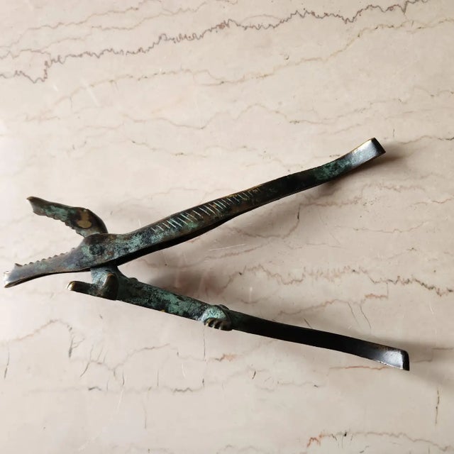Bronze 1950s European Bronze Crocodile Nutcracker Walter Bosse Style Auböck For Sale - Image 8 of 9