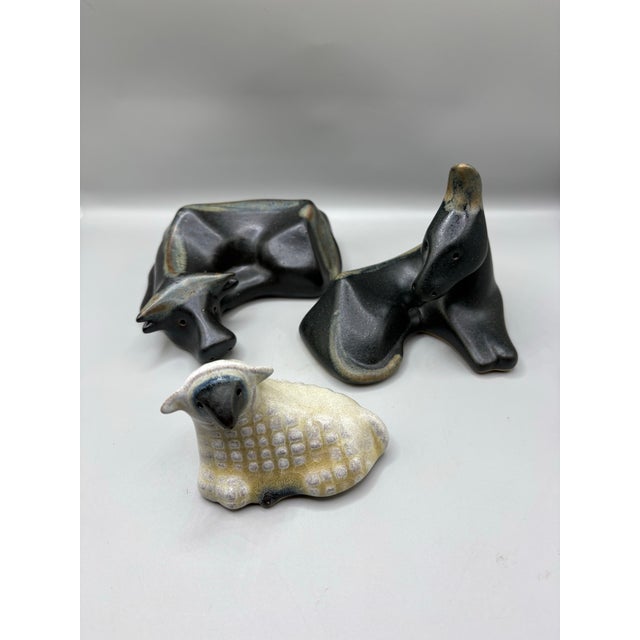 Mid 20th Century Mexican Modernist Ceramic Pottery Nativity Manger Christmas Caq Qro For Sale - Image 11 of 12
