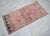 Hand-Knotted Turkish Petite Rug Low Pile Faded Colors DoorMat Yastik Rug - 20'' X 44'' For Sale - Image 13 of 13