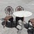 Cast Iron Patio Garden Table and Chairs, Set of 5 For Sale - Image 3 of 18